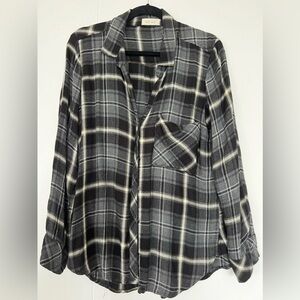 Bella Dahl Plaid Shirt size S